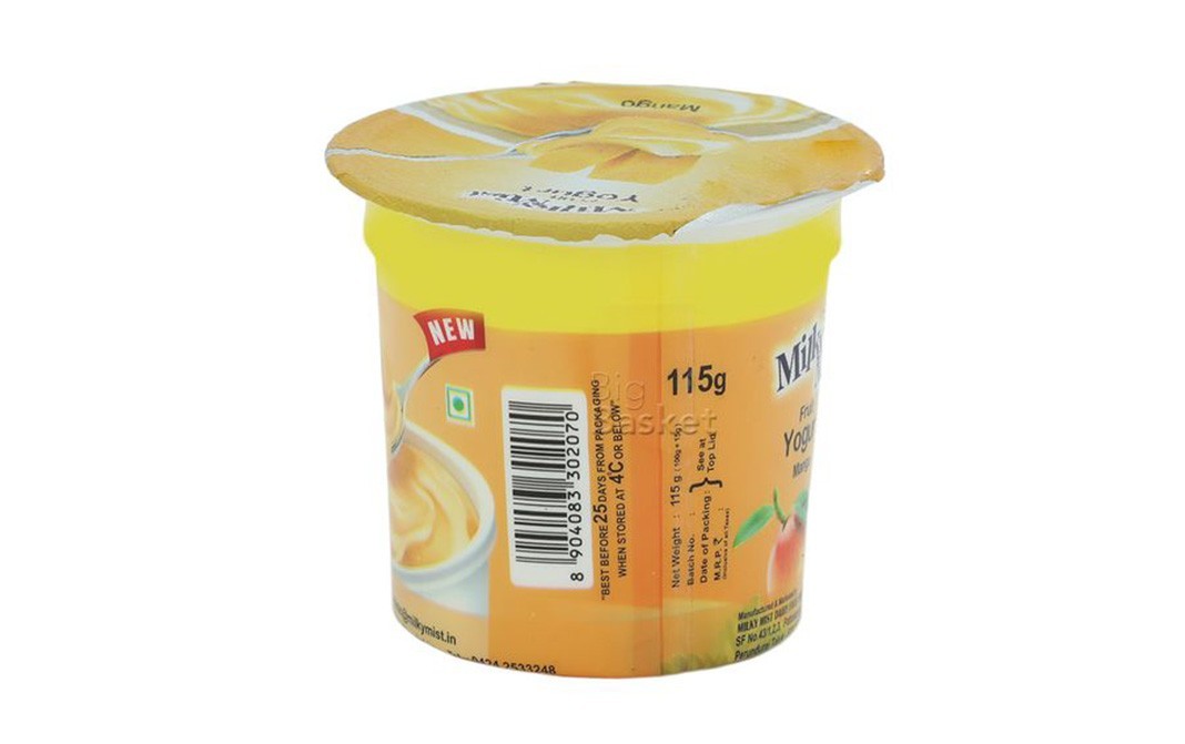 Milky Mist Fruit Yogurt Mango    Pack  115 grams